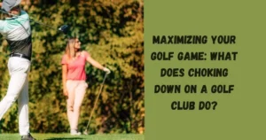 what does choking down on a golf club do